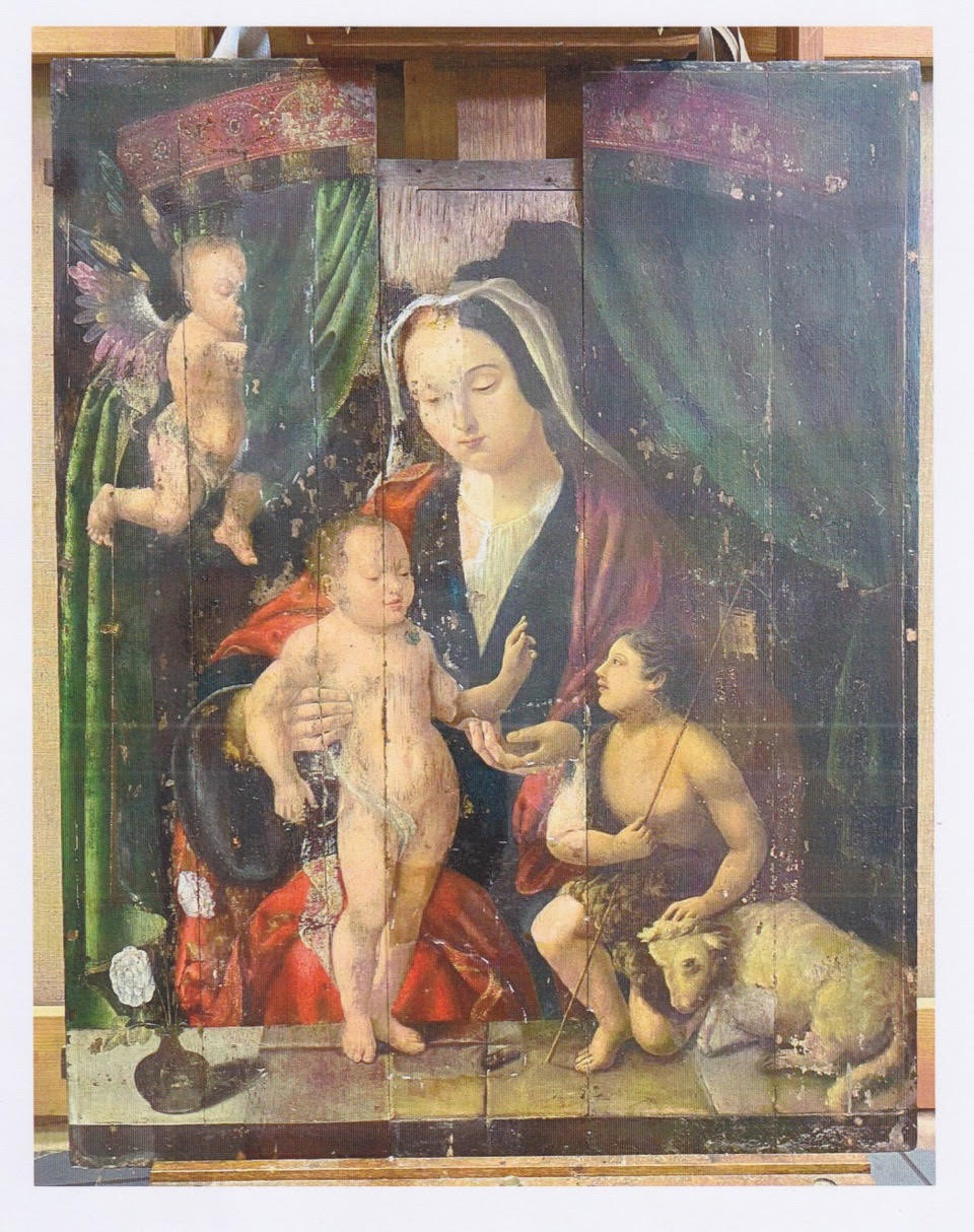 Saint-Jean-de-Rebervilliers (28), Vierge à l'enfant et saint Jean Baptiste - Sauvegarde de l'Art français - Plus Grand Musée de France