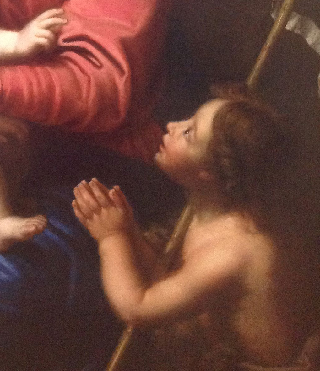 La Vierge et l'Enfant et Saint Jean-Baptiste (détail)