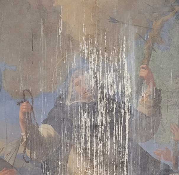 Blois (41), église Saint-Saturnin : Saint Dominique face aux albigeois. Fondation Sauvegarde de l'Art français, le Plus Grand musée de France