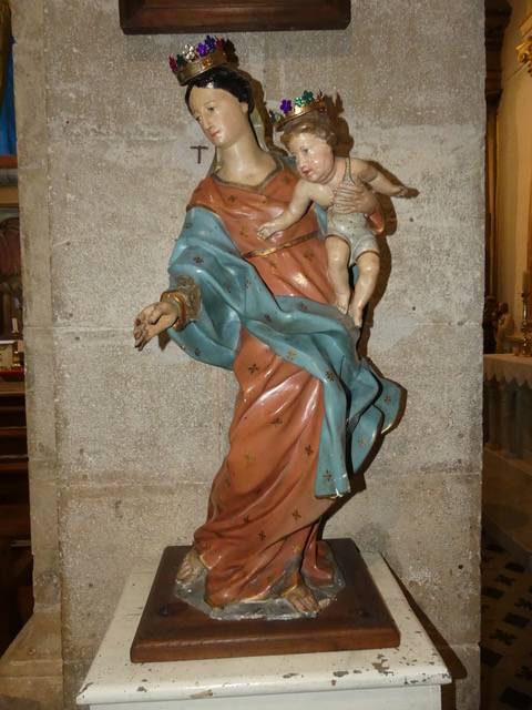 Vierge à l'enfant, Eglise Notre-Dame-de-l'Assomption, Belgentier (83), sauvegarde de l'Art Français, Le Plus Grand Musée de France