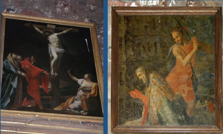 Chailles (41), Crucifixion et saint Blaise, sauvegarde de l'Art Français, le plus grand musée de France avec Allianz