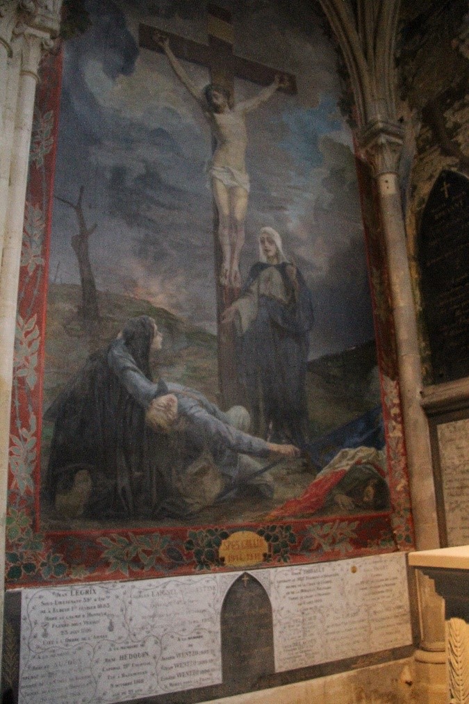 Monument aux Morts, Eglise de l'Immaculée-Conception, Elbeuf (76), sauvegarde de l'Art Français, Le Plus Grand Musée de France