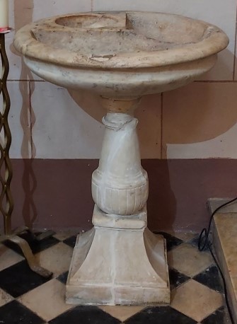 fonts baptismaux, église Sainte-Barbe, Cauro, sauvegarde de l'Art Français, Le Plus Grand Musée de France