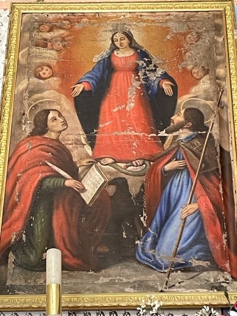 Vierge entourée des saints Jean et Jean-Baptiste, Prato di Giovellina (2B), sauvegarde de l'Art Français, le plus grand musée de france