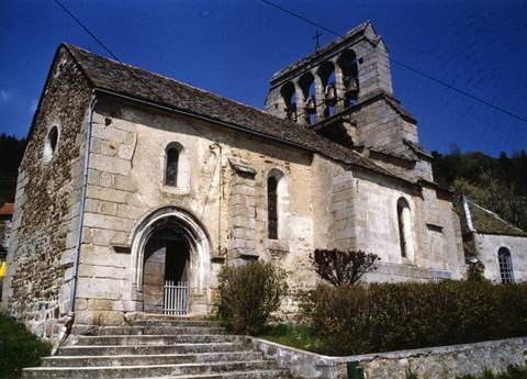 Locières (15) Eglise Saint-Sébastien - Sauvegarde de l'Art Français