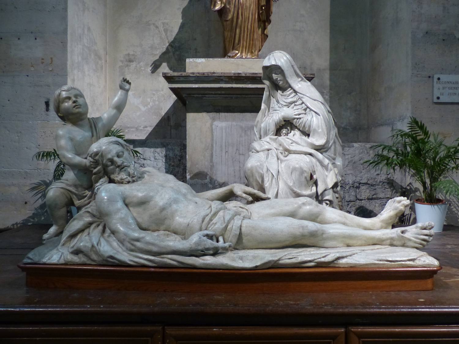 Pieta, Chapelle Saint-Louis de l’hôpital de la Pitié- Salpêtrière, Paris - Plus grand musée de france - Sauvegarde de l'Art Français