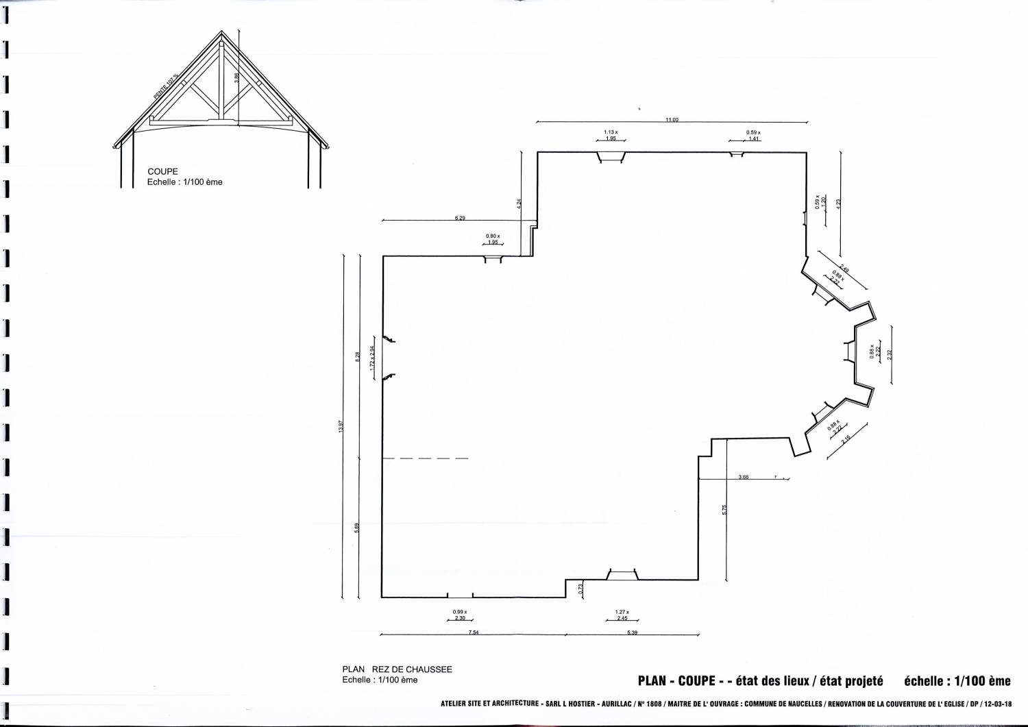 Naucelles (15) Eglise Saint-Christophe - Sauvegarde de l'Art Français