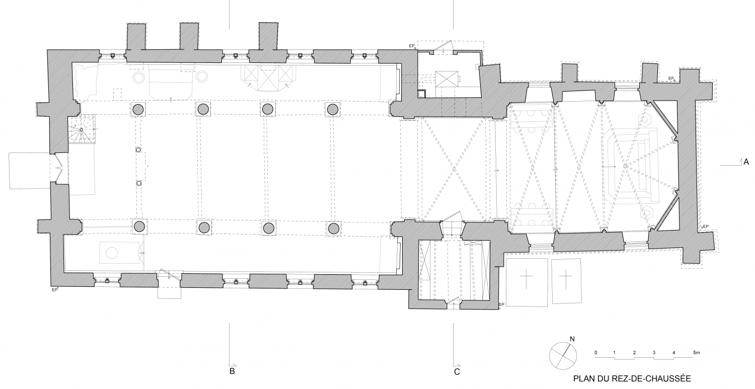 Plan Nielles-les-Ardres (62) - église Saint-Pierre - La Sauvegarde de l'Art Français