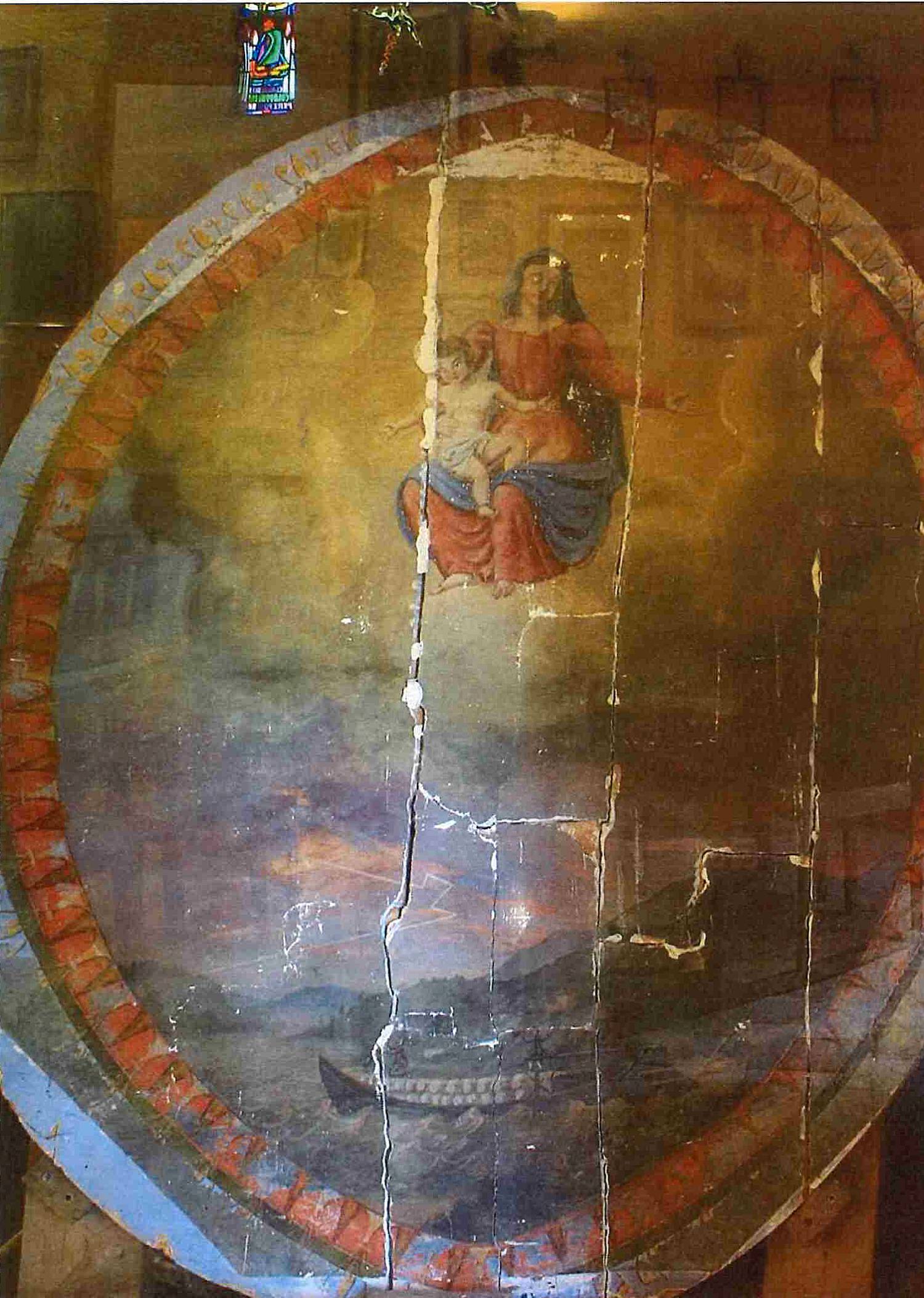 Vierge à l'enfant, Chapelle Notre-Dame des Mariniers, Saint-Symphorien-d'Ozon (69, Givors (69), sauvegarde de l'Art Français, Le Plus Grand Musée de France