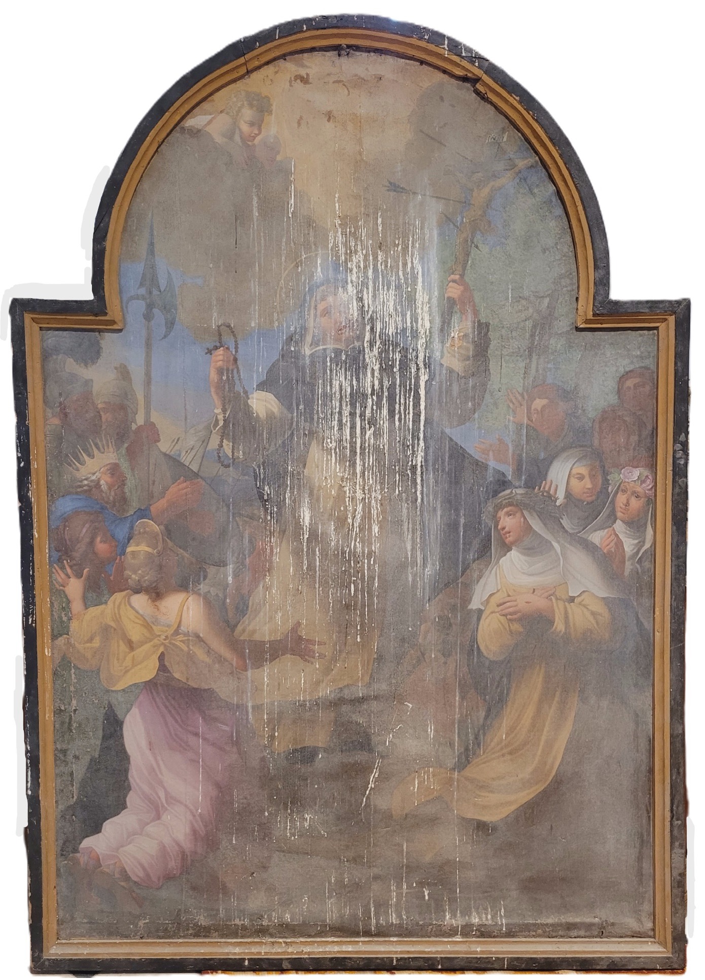 Blois (41), église Saint-Saturnin : Saint Dominique face aux albigeois. Fondation Sauvegarde de l'Art français, le Plus Grand musée de France