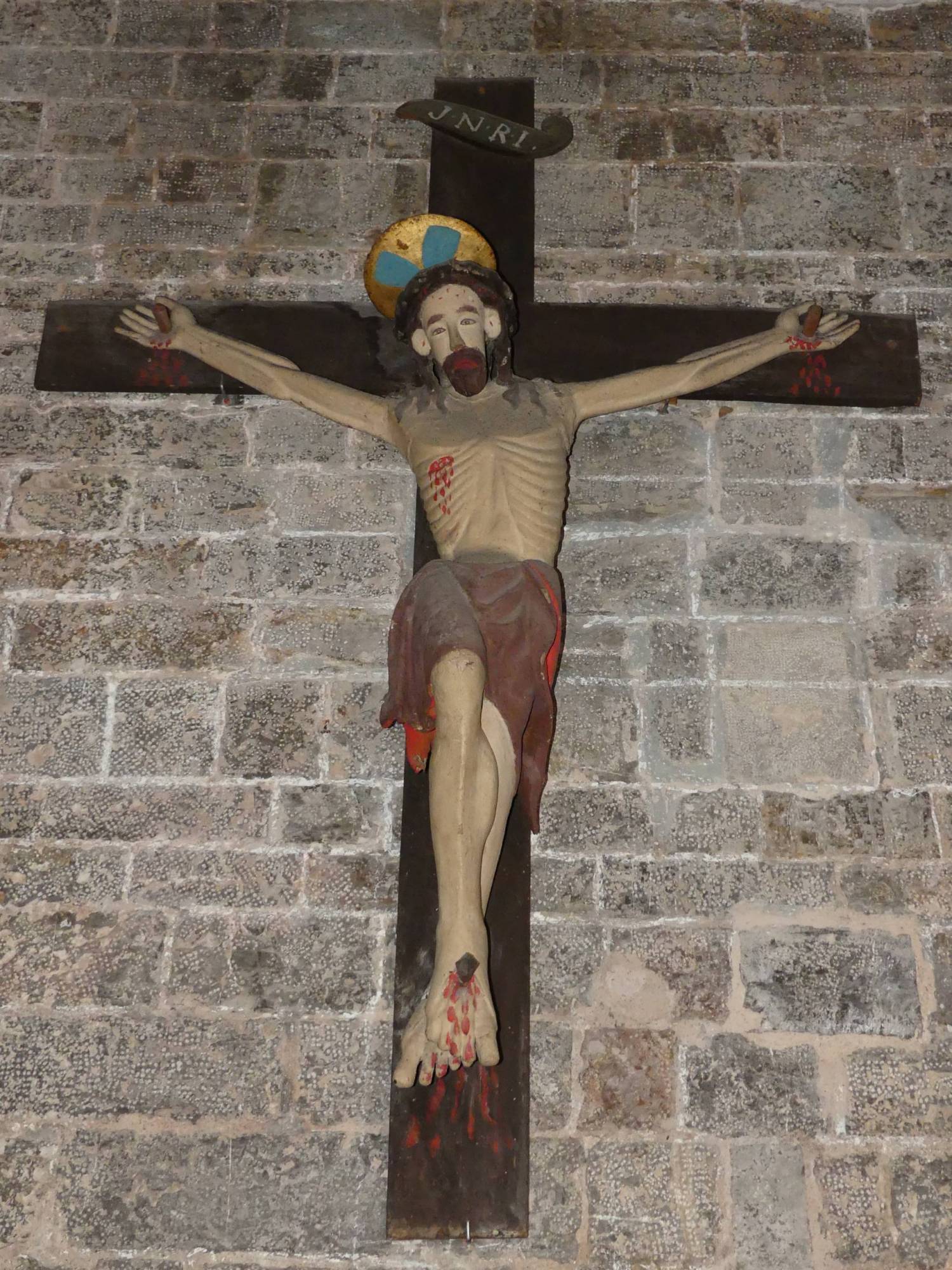 Christ en croix, Eglise paroissiale, Solliès-Ville (83), sauvegarde de l'Art Français, Le Plus Grand Musée de France